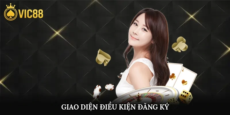 Giao diện điền thông tin khi tìm hiểu vic88 điều kiện đăng ký
